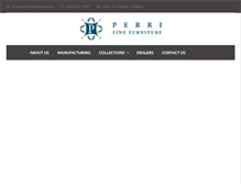 Tablet Screenshot of perrifinefurniture.com